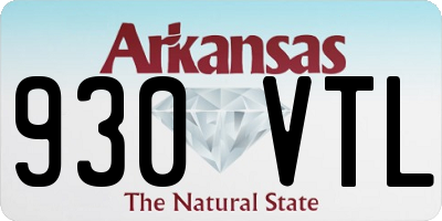 AR license plate 930VTL
