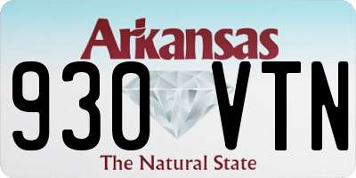 AR license plate 930VTN