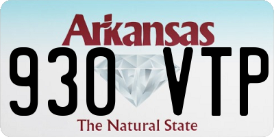 AR license plate 930VTP