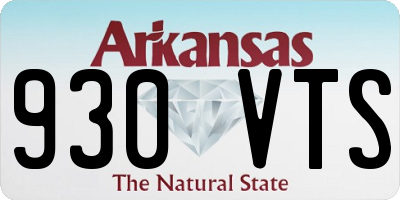 AR license plate 930VTS