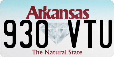 AR license plate 930VTU