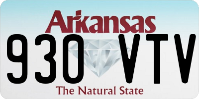 AR license plate 930VTV