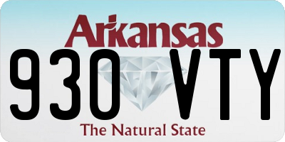 AR license plate 930VTY