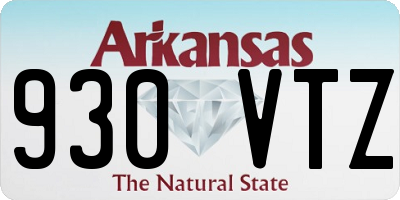 AR license plate 930VTZ