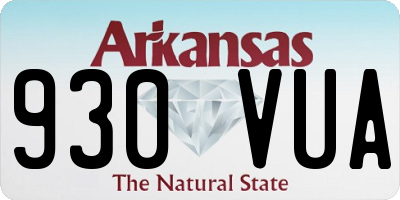 AR license plate 930VUA