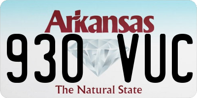 AR license plate 930VUC
