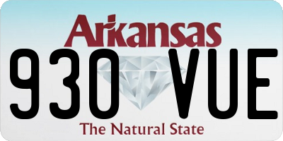 AR license plate 930VUE