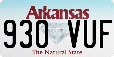 AR license plate 930VUF