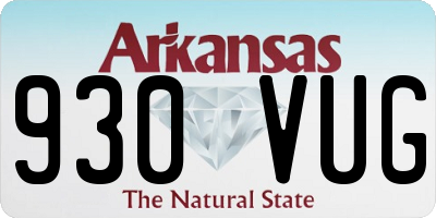 AR license plate 930VUG
