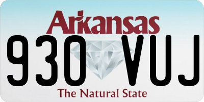 AR license plate 930VUJ