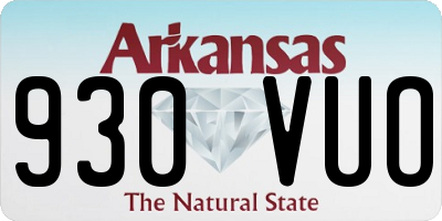 AR license plate 930VUO