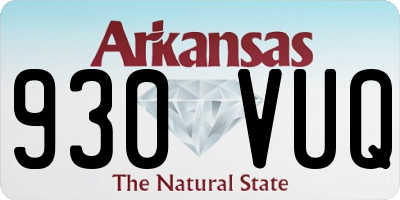 AR license plate 930VUQ