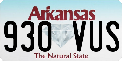 AR license plate 930VUS