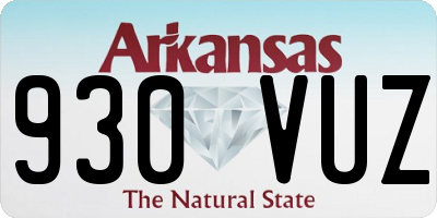 AR license plate 930VUZ