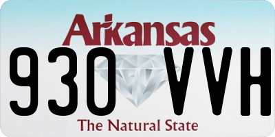 AR license plate 930VVH