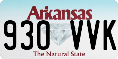 AR license plate 930VVK