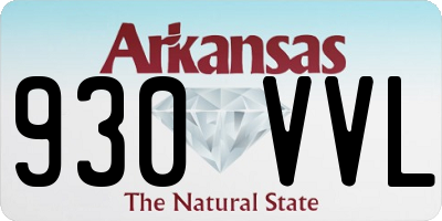 AR license plate 930VVL