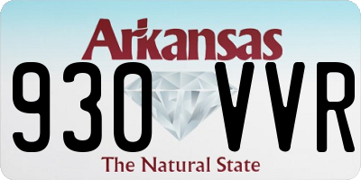AR license plate 930VVR