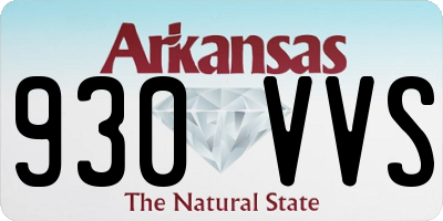 AR license plate 930VVS