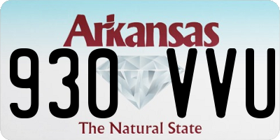 AR license plate 930VVU
