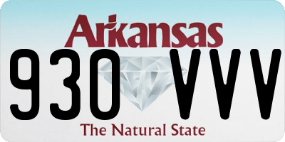 AR license plate 930VVV