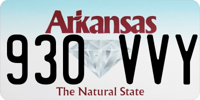 AR license plate 930VVY