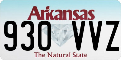 AR license plate 930VVZ