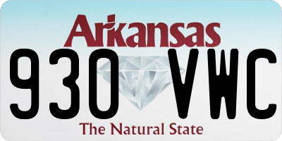 AR license plate 930VWC
