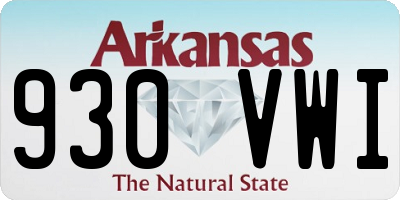 AR license plate 930VWI