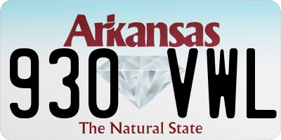 AR license plate 930VWL