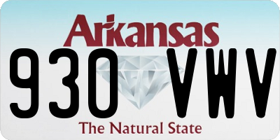 AR license plate 930VWV