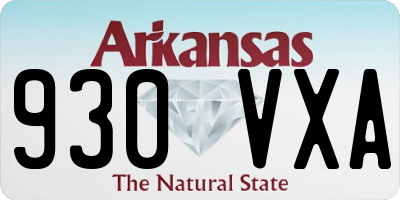 AR license plate 930VXA