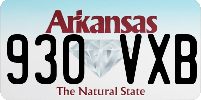 AR license plate 930VXB