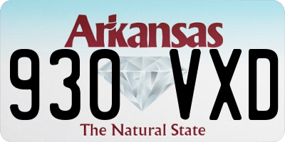AR license plate 930VXD