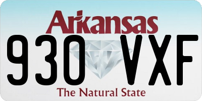 AR license plate 930VXF