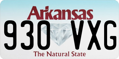 AR license plate 930VXG