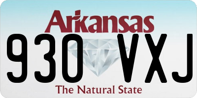 AR license plate 930VXJ