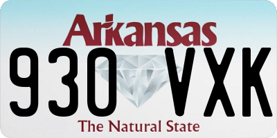 AR license plate 930VXK