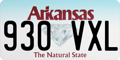 AR license plate 930VXL
