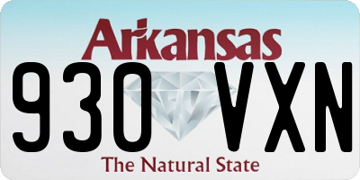 AR license plate 930VXN