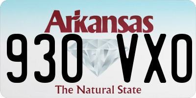 AR license plate 930VXO