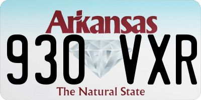 AR license plate 930VXR