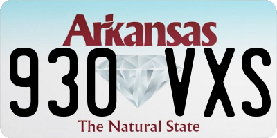 AR license plate 930VXS