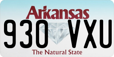 AR license plate 930VXU
