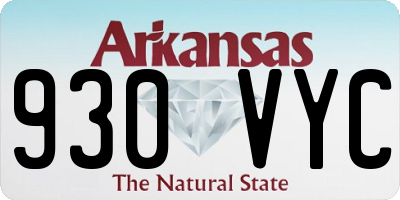 AR license plate 930VYC