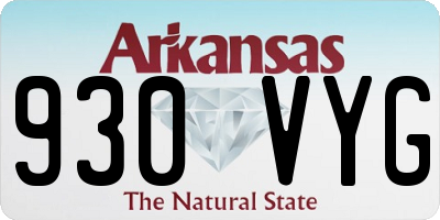 AR license plate 930VYG