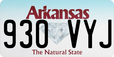 AR license plate 930VYJ