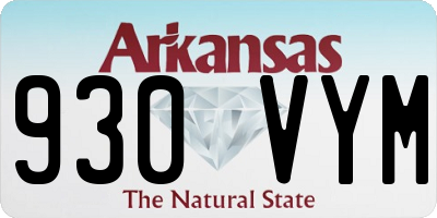 AR license plate 930VYM