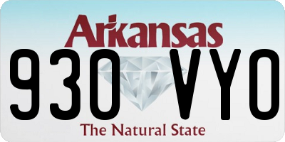 AR license plate 930VYO