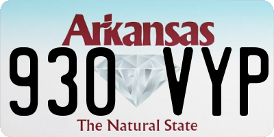 AR license plate 930VYP